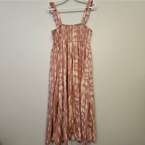 Torrid Midi Challis Smocked Tie Dye Dress - Picture 2 of 9